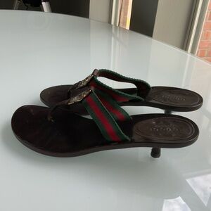 Gucci Thong Kitten Heel Sandal